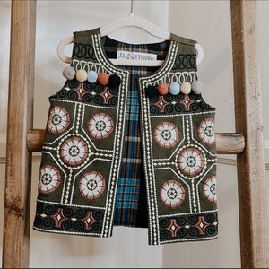 Jak & Peppar Green Embellished Vest